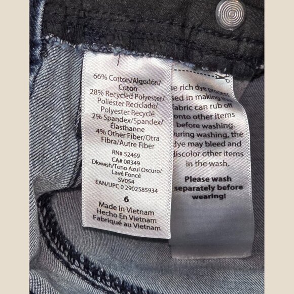 Sofia Jeans by Sofia Vergara “Rosa” Curvy Ankle Jeans w/ Fringe Hem – Size 6 - Picture 4 of 4